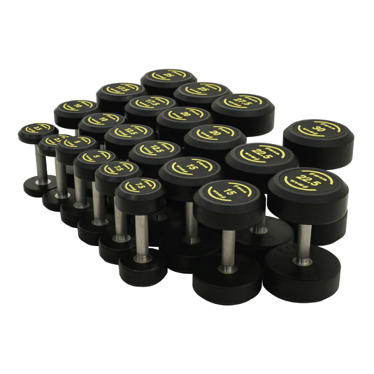 Shua Rubber Round Dumbbell Set - 12 Pairs (2.5kg-30kg) view 2