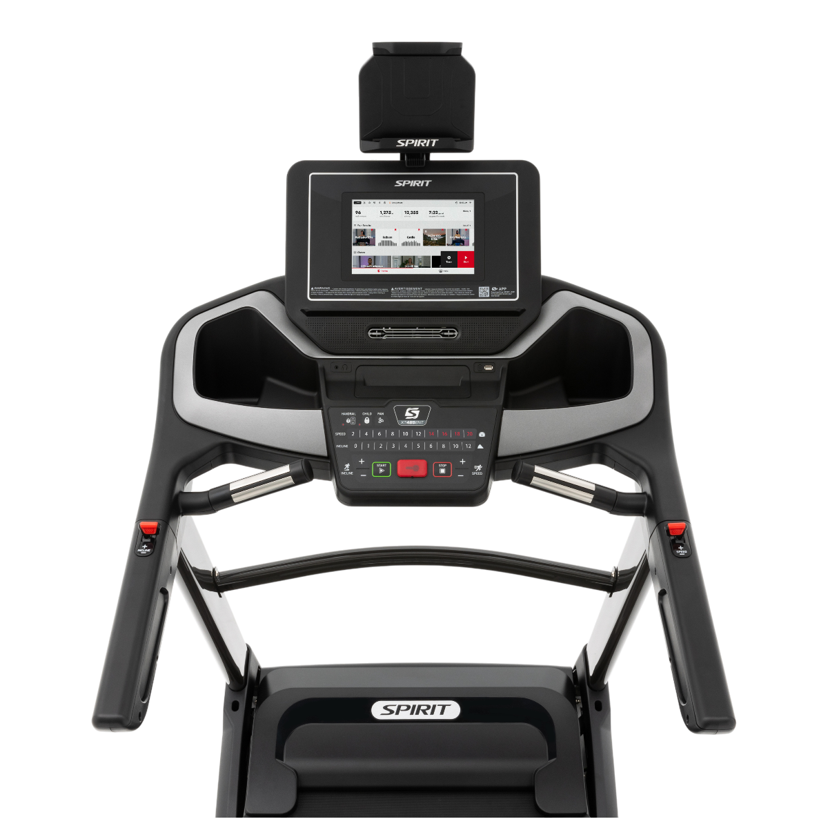 Spirit XT485ENT Folding Treadmill view 2
